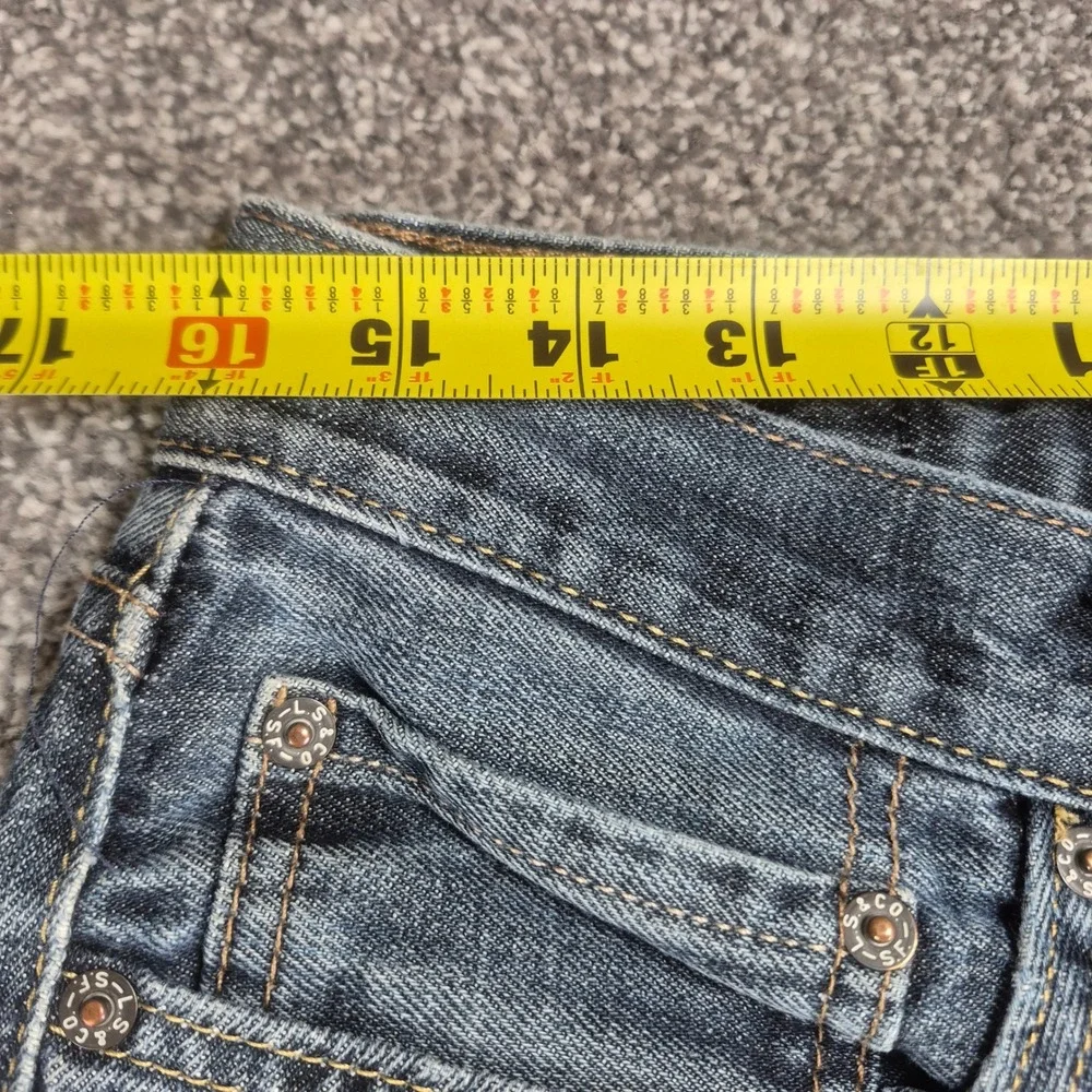 Levis 514 Slim Straight Jeans Mens 33x32 Blue Medium Wash Denim Cotton